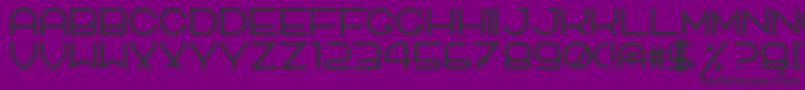 TpfQuackery Font – Black Fonts on Purple Background