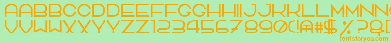 TpfQuackery Font – Orange Fonts on Green Background