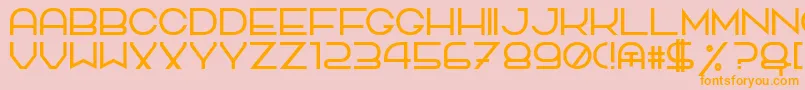 TpfQuackery Font – Orange Fonts on Pink Background