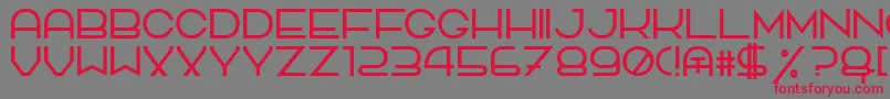 TpfQuackery Font – Red Fonts on Gray Background