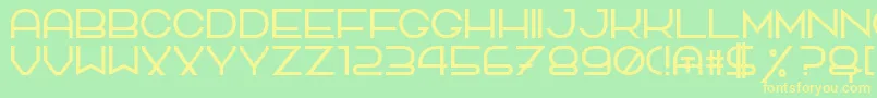 TpfQuackery Font – Yellow Fonts on Green Background