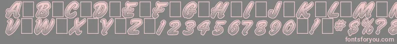 JumboParade Font – Pink Fonts on Gray Background