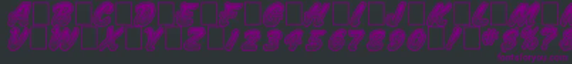 fuente JumboParade – Fuentes Moradas Sobre Fondo Negro