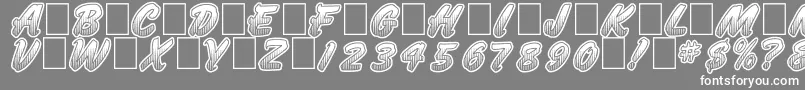 JumboParade Font – White Fonts on Gray Background