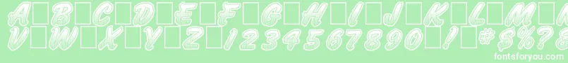JumboParade Font – White Fonts on Green Background