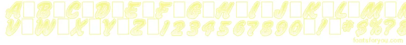 Czcionka JumboParade – żółte czcionki