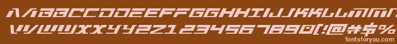 Warmachinesuperital Font – Pink Fonts on Brown Background