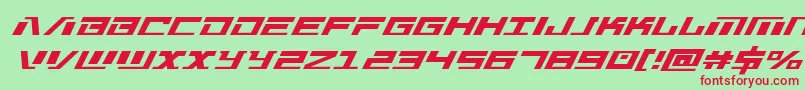 Warmachinesuperital Font – Red Fonts on Green Background