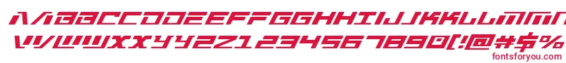 Warmachinesuperital Font – Red Fonts on White Background