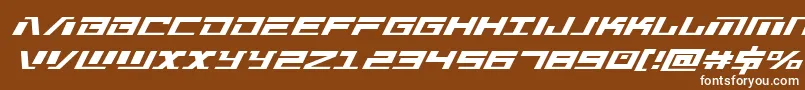 Warmachinesuperital Font – White Fonts on Brown Background