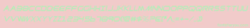PrometheanCondensedItalic Font – Green Fonts on Pink Background