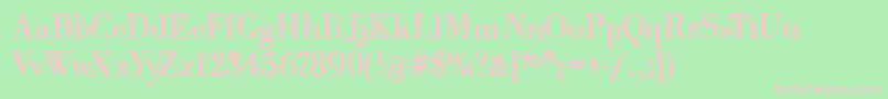 Scridb Font – Pink Fonts on Green Background