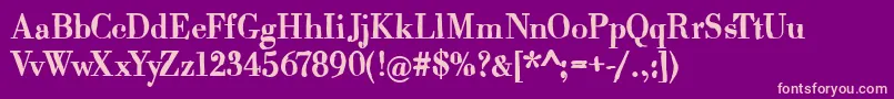Scridb Font – Pink Fonts on Purple Background