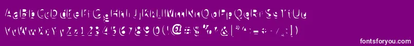 More about Slushfauxunion Font Slushfauxunion Font – White Fonts on Purple Background