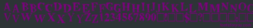 Lisätietoja Beatnik-fontista Beatnik-fontti – violetit fontit mustalla taustalla