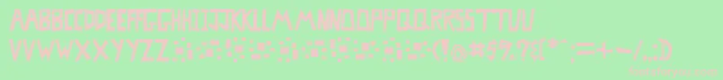 MisterbassFull Font – Pink Fonts on Green Background