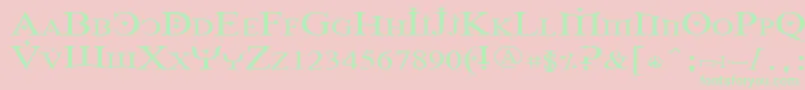 Foy1wid Font – Green Fonts on Pink Background