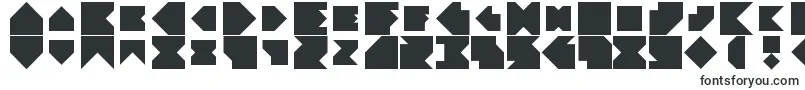 Angleblock-Schriftart – Quadratische Schriften