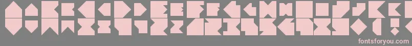 フォントAngleblock – 灰色の背景にピンクのフォント