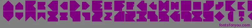 Angleblock Font – Purple Fonts on Gray Background