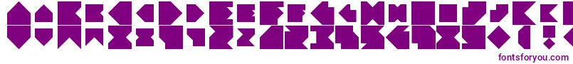 Angleblock Font – Purple Fonts on White Background