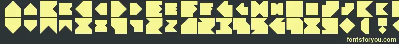 Angleblock Font – Yellow Fonts on Black Background