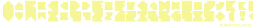 Angleblock-Schriftart – Gelbe Schriften