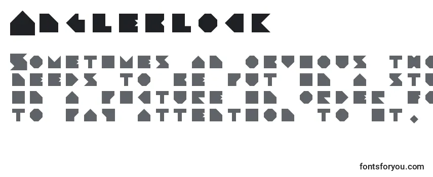 Шрифт Angleblock
