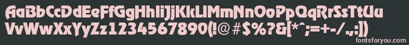 OnstageserialHeavyRegular Font – Pink Fonts on Black Background