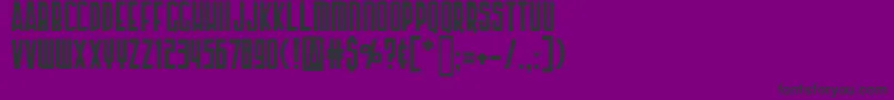 ArmorPiercing Font – Black Fonts on Purple Background