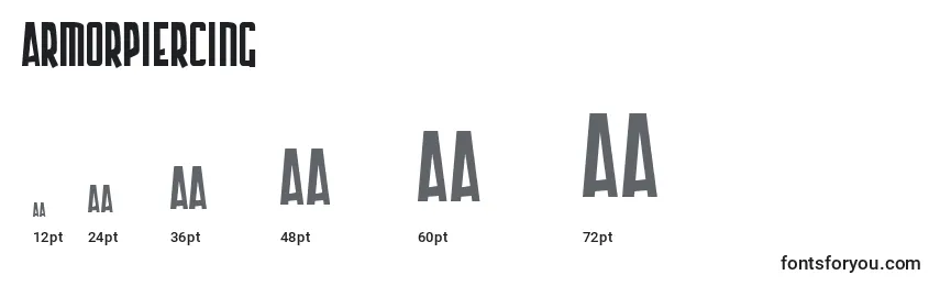 ArmorPiercing Font Sizes