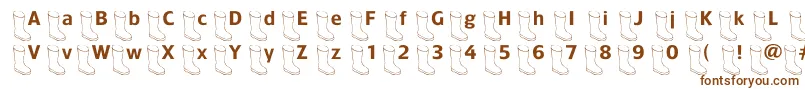 Oldboot Font – Brown Fonts on White Background