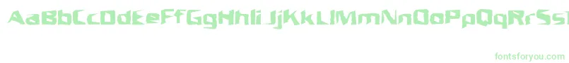 Unrespon Font – Green Fonts on White Background