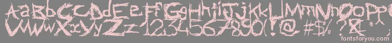 Abstractclassicfont Font – Pink Fonts on Gray Background