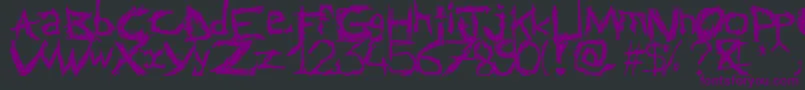 Abstractclassicfont Font – Purple Fonts on Black Background