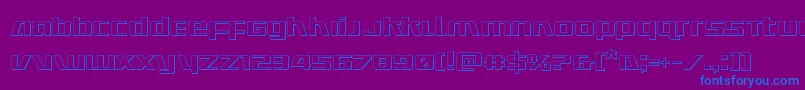 Ultramarines3D Font – Blue Fonts on Purple Background