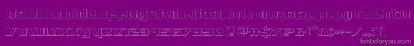 Saiba mais sobre a fonte Ultramarines3D Fonte Ultramarines3D – fontes cinzas em um fundo violeta