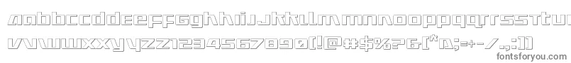 Ultramarines3D Font – Gray Fonts on White Background