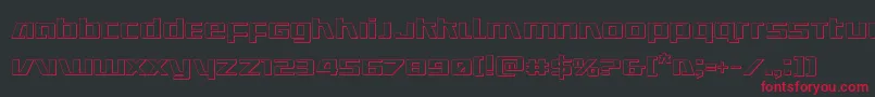 Ultramarines3D Font – Red Fonts on Black Background
