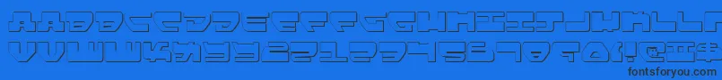 Lovev2s Font – Black Fonts on Blue Background