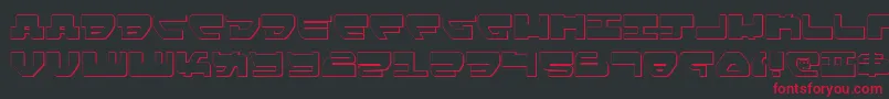 Lovev2s Font – Red Fonts on Black Background