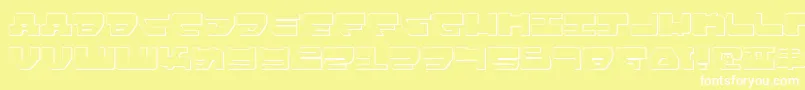 フォントLovev2s – 黄色い背景に白い文字