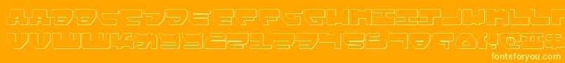 Lovev2s Font – Yellow Fonts on Orange Background