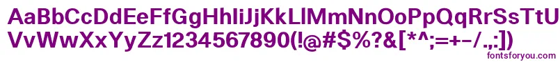 HeltarDemibold Font – Purple Fonts on White Background