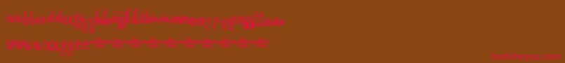 ChasingEmbersDemoVersion Font – Red Fonts on Brown Background