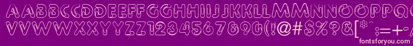 Paprclip Font – Pink Fonts on Purple Background