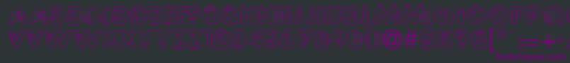 Paprclip Font – Purple Fonts on Black Background
