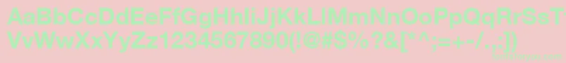 ContextRepriseSsiBold Font – Green Fonts on Pink Background