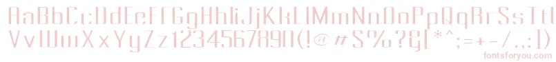 Pecot010 Font – Pink Fonts on White Background