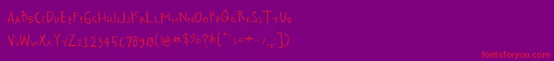 Tf2professor Font – Red Fonts on Purple Background